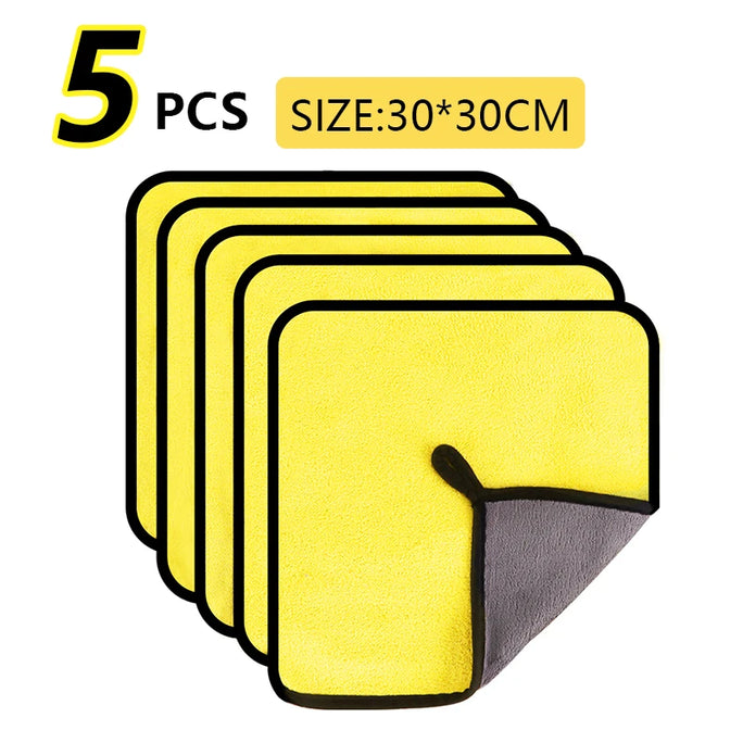Mega Premium Anti-Scratch Microfiber Kit: Ultra Soft Chenille Towels for Auto Detailing & General Use