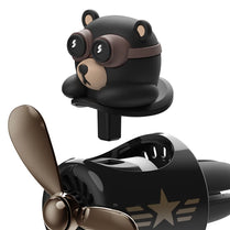 Air Freshener Car Vent Clip Rotating Pilot Bear - Rotating Car Air Freshener Ornament